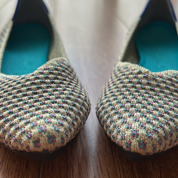 Rothy’s The Point Multi Metallic size 6.5 EUC - Picture 4 of 7